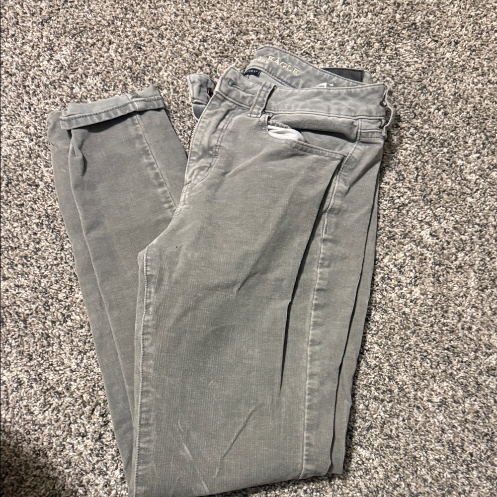 American Eagle Outfitters Gray Straight Leg Jeans